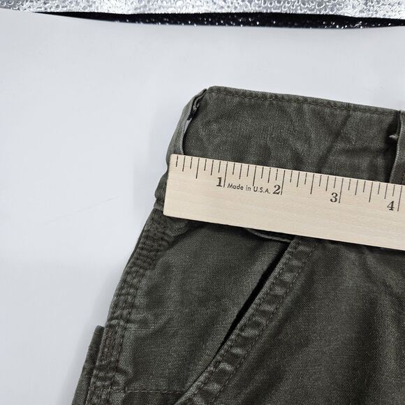 Carhartt Cargo Pants Mens 44 x 34 Dungaree Fit Dark Olive Work Carpenter - Picture 4 of 13